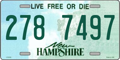 NH license plate 2787497