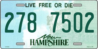 NH license plate 2787502