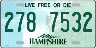 NH license plate 2787532