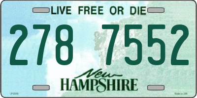 NH license plate 2787552