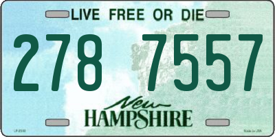 NH license plate 2787557