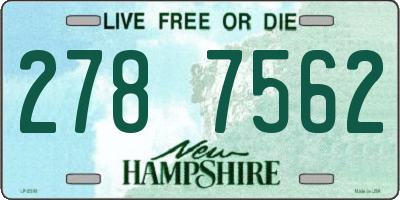 NH license plate 2787562