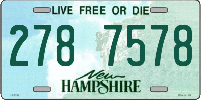 NH license plate 2787578