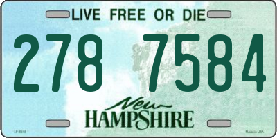 NH license plate 2787584