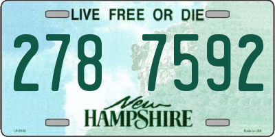 NH license plate 2787592