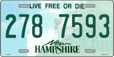 NH license plate 2787593