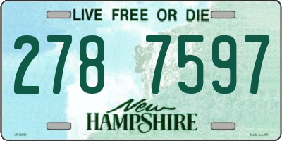 NH license plate 2787597