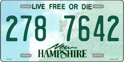 NH license plate 2787642