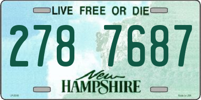 NH license plate 2787687