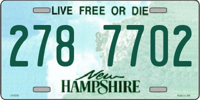 NH license plate 2787702