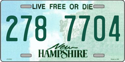 NH license plate 2787704