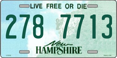 NH license plate 2787713