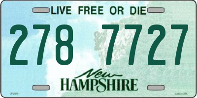 NH license plate 2787727