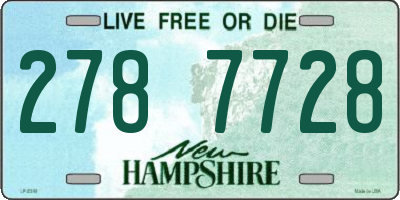 NH license plate 2787728