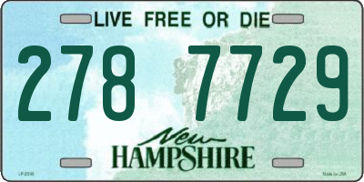 NH license plate 2787729