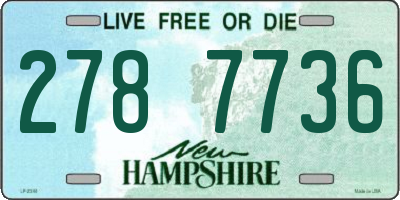NH license plate 2787736