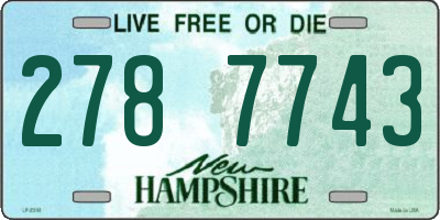 NH license plate 2787743