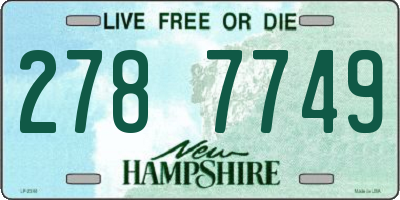 NH license plate 2787749