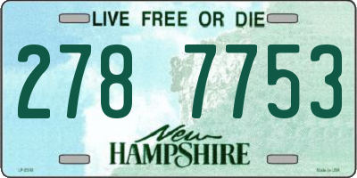 NH license plate 2787753