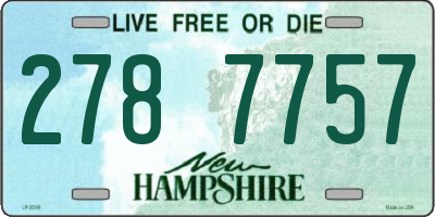 NH license plate 2787757
