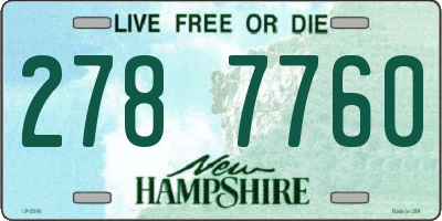 NH license plate 2787760