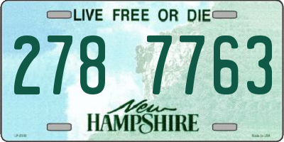 NH license plate 2787763