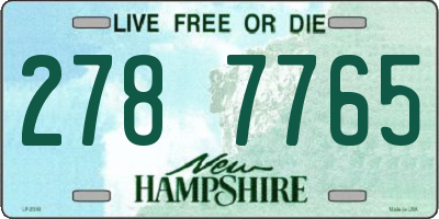 NH license plate 2787765