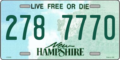 NH license plate 2787770
