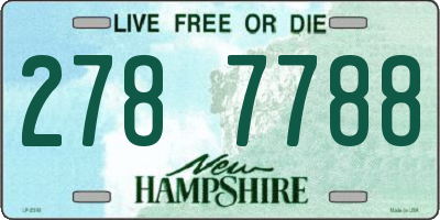 NH license plate 2787788