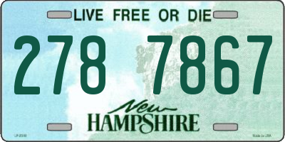 NH license plate 2787867