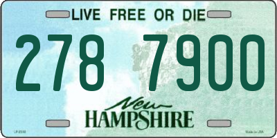 NH license plate 2787900