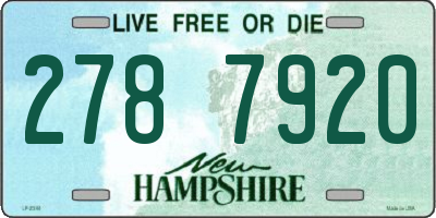 NH license plate 2787920