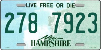 NH license plate 2787923