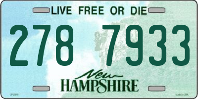 NH license plate 2787933