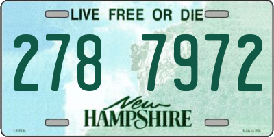 NH license plate 2787972