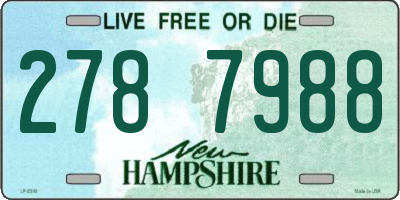 NH license plate 2787988