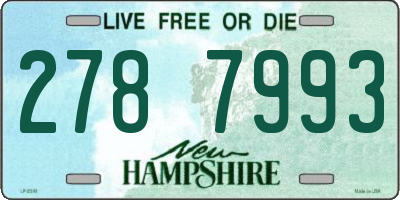 NH license plate 2787993