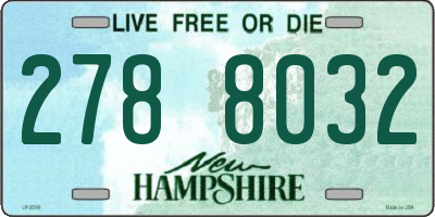 NH license plate 2788032