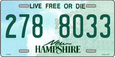 NH license plate 2788033