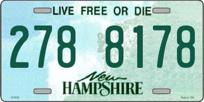NH license plate 2788178