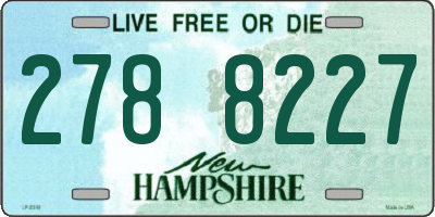 NH license plate 2788227