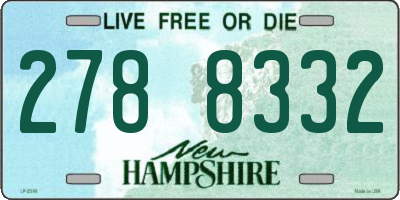 NH license plate 2788332