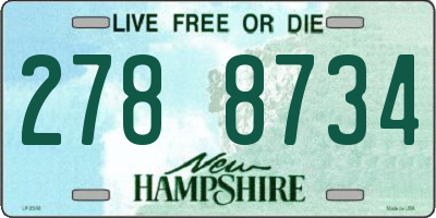 NH license plate 2788734