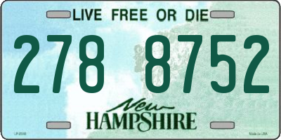 NH license plate 2788752