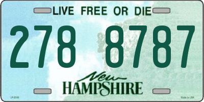 NH license plate 2788787