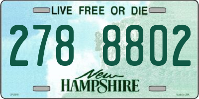NH license plate 2788802