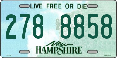 NH license plate 2788858