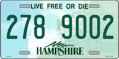 NH license plate 2789002