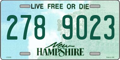 NH license plate 2789023