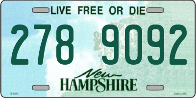NH license plate 2789092